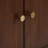 Zoe 60'' Double Bathroom Vanity Base Only in Walnut Finish