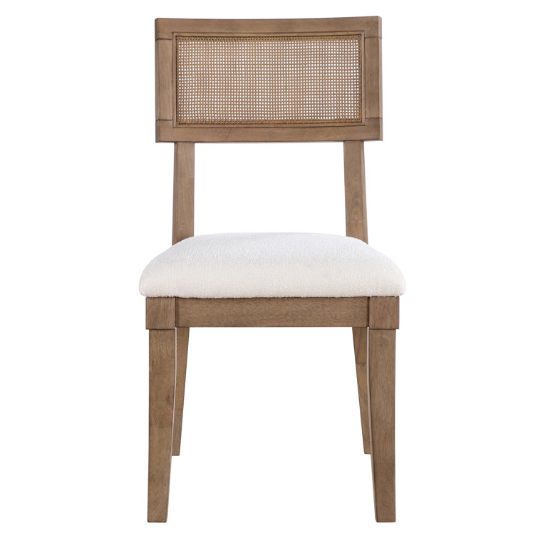 Fiammetta Solid Wood Upholstered Cushion Dining Chair