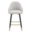 Ensemble de 2 tabourets de bar - Cuir d'unité centrale avec repose-pieds doré, siège d'une hauteur de 25 po-827068055