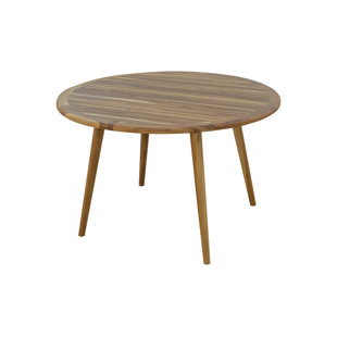 Teak Round Solid Wood Dining Table