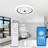 20” Modern White Flush Mount Ceiling Fan with Light and Remote/APP Control for Bedroom, Living Room