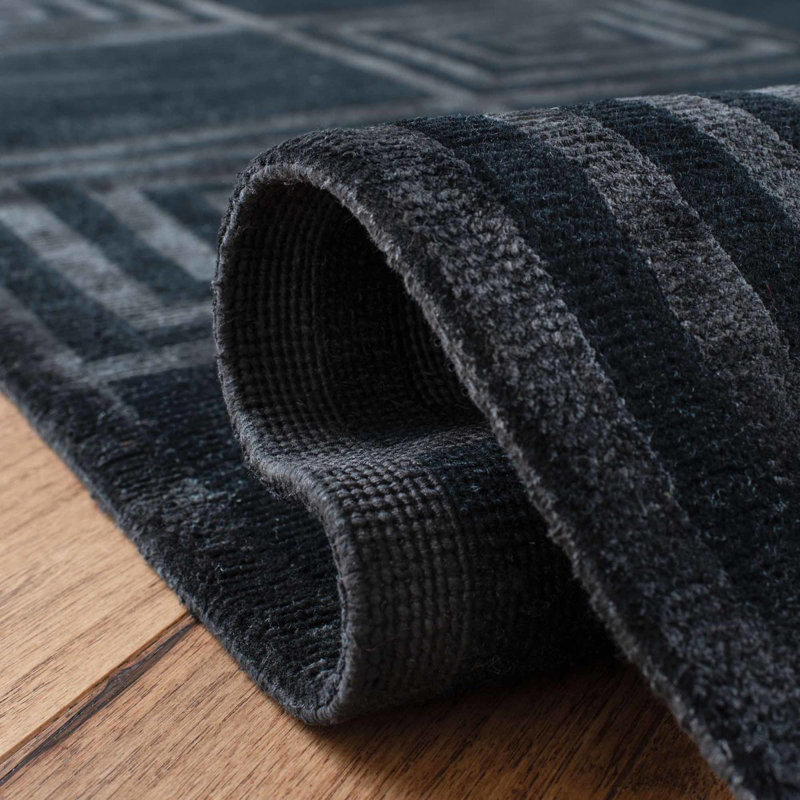 Ralph Lauren Alistair Tiles Wool, Viscose Geometric Rug, Rectangle 6' x 9'