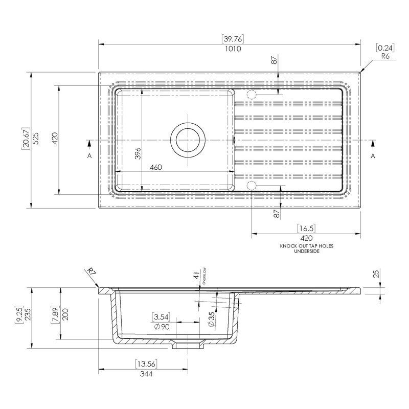 Single Bowl Farmhouse/Apron Kitchen Sink