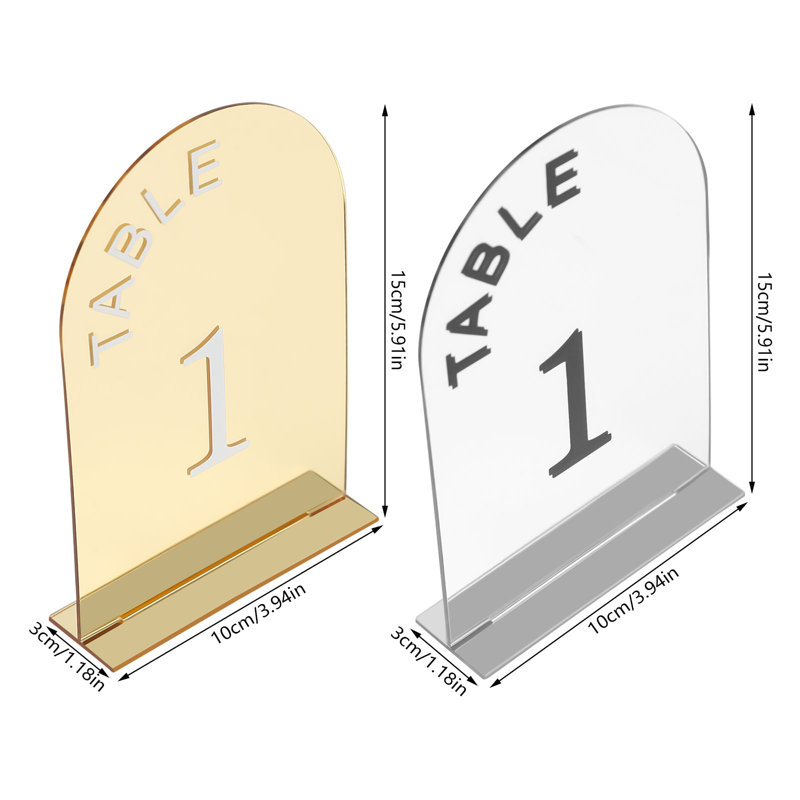 Numéro de table (ensemble de 20), Or