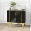 Two Pack 2 Drawer Rhombus Card Gold Bar Blister Nightstand