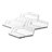 Argos Peak 12" x 14" Hexagon Marble Mosaic Floor and Wall Tile-113665185