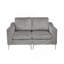Canapé modulaire modulaire à deux places, canapé modulaire en velours côtelé, gris-2090587234