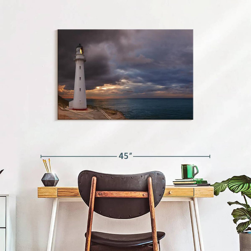 Aletra Castle Point Lighthouse, 24" H x 36" W