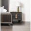 Mobilier de chambre à coucher contemporain avec table de chevet 1 pièce