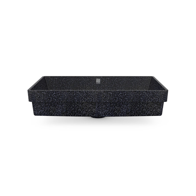 Cube60 23.62'' L Bathroom Sink, Char