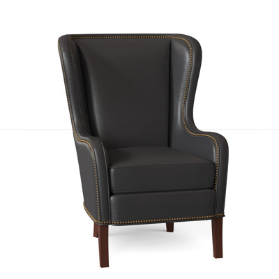 Aurora Leather Wingback Chair