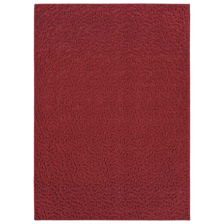 Garland Rug Ivy 3 ft. x 8 ft. Area Rug Chili Red