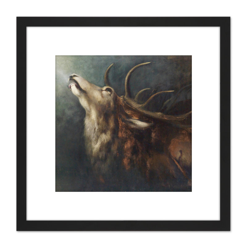 Dying Deer by Karl Wilhelm Diefenbach - Single Picture Frame Painting