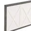 Grand lit plateforme avec rangement au pied de lit ivoire et gris mobilier de chambre à coucher 1pc