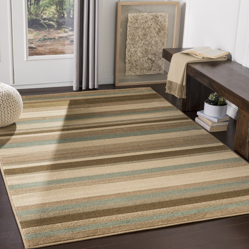 Eley Striped Indoor Rug, Rectangle 7'9" x 11'2"