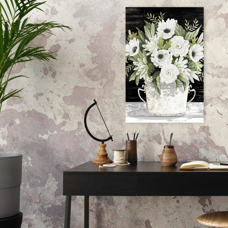 Art floral contemporain fabuleux, H 24 po x l 16 po