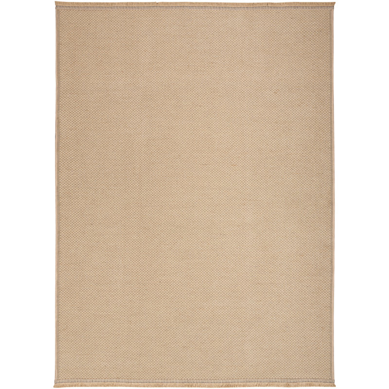 Tapis beige tissé à la machine Boskovich, Rectangle 3 pi 11 po x 5 pi 11 po