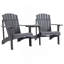 Chaises avec table et banc d'extérieur