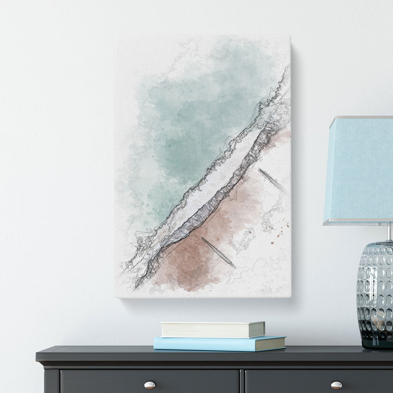 View Of Brighton Beach - Wrapped Canvas Print, 50cm H x 35cm W x 3cm D