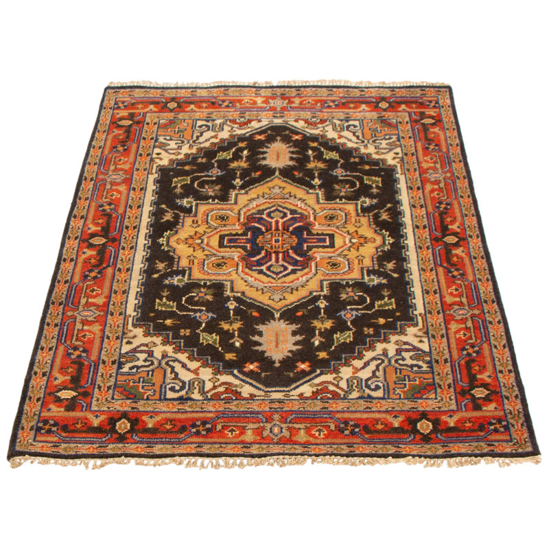 Gladbrook Wool Geometric Indoor Rug, Rectangle 4'1" x 5'11"