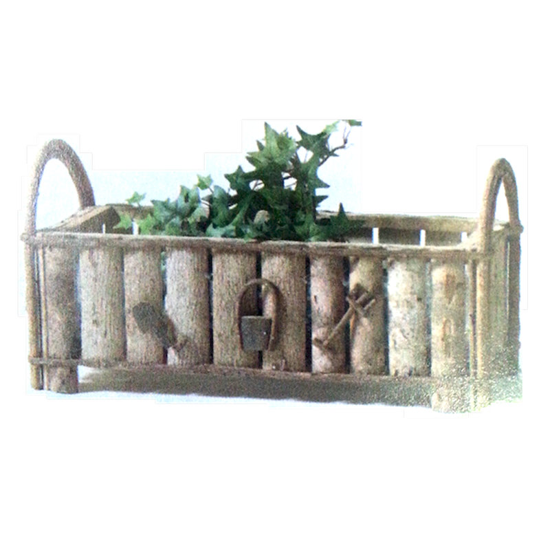 Pot à fleurs en bois Delia