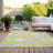 Washable Geometric Indoor / Outdoor Rug-109569988