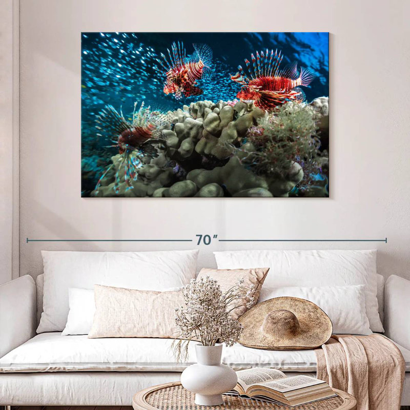 Crowle Lionfish School, 32" H x 48" W