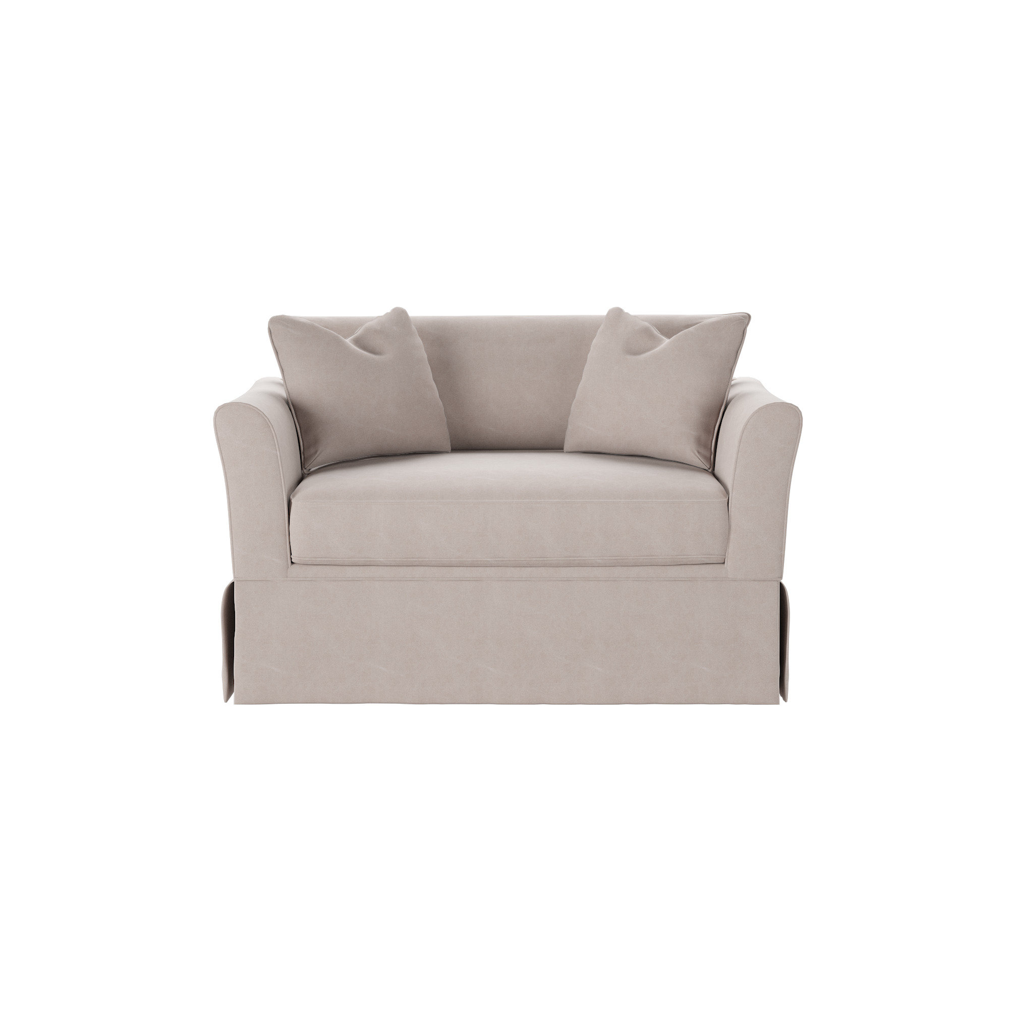 Shelby Upholstered Chair And A Half, Lena Sand Performance Linen Blend
