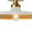 Plafonnier encastré 1 lumière Quentin - 12 po - laiton vieilli - blanc mat, abat-jour doré-583147412-583147413