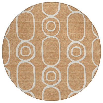 Machine Washable Indoor/Outdoor Bourkelands ACN2344 Geometric Rug