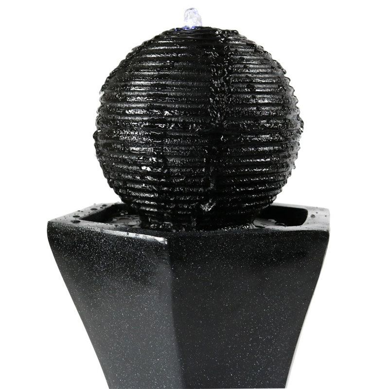Alviso Weather Resistant Floor Fountain with Light