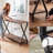  Slim Console Table, Narrow Sofa Table, 41.4"x11.8"x29.3", Rustic Brown