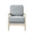 Accent Solid Wood Arm Chair with Upholstered