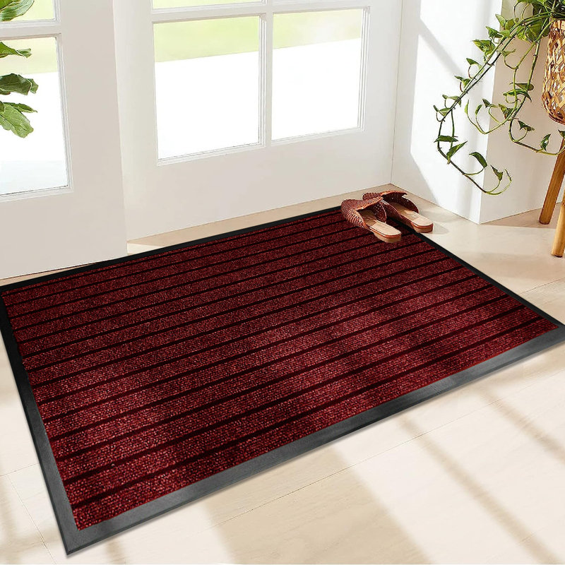 Caynan Kitchen Mat, Rectangular W80 x L300 cm, Burgundy