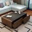 Table basse rétro avec rangement minimaliste