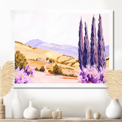 «Lavender Fields In France III», impression d'art mural lavande