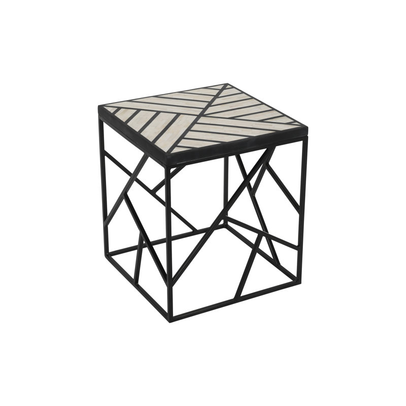 Baver Iron Top End Table