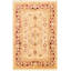 Rangement à la main one-of-kind-noué la 2010 ushak bourgogne/crème 6 pi 1 po x 9 pi, surface en laine 4 po tapis Oidipous