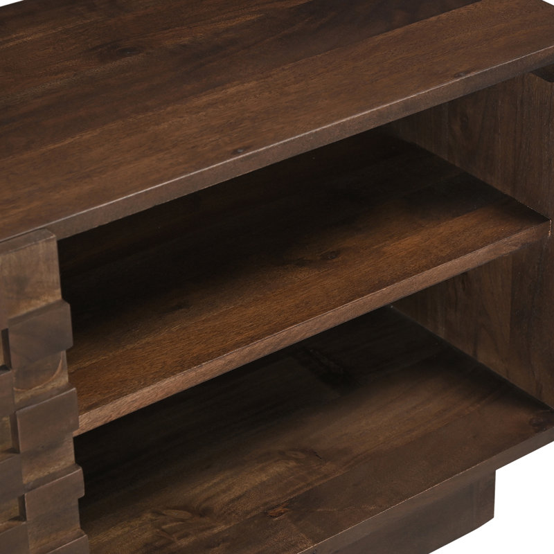 Givens 60" Carved Wood Media Cabinet