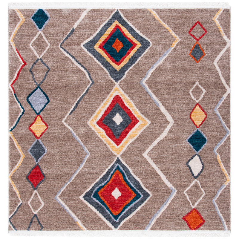 Roisin Performance Southwestern Rug, Square 6'7"