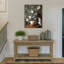 Impression sur toile encadrée, "The Coffee Loves Whippet" par Mowzu-959799238