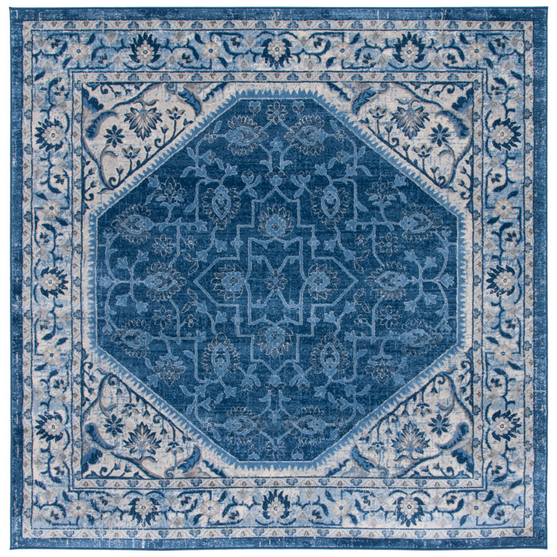 Brentwood Performance Oriental Rug, Square 6'7"