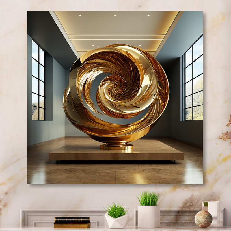 Golden Ratio Spiral sur toile, H 24 po x l 24 po x P 1 po, Toile tendue