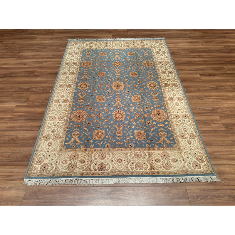 Tapis gris en laine noué à la main Original Original