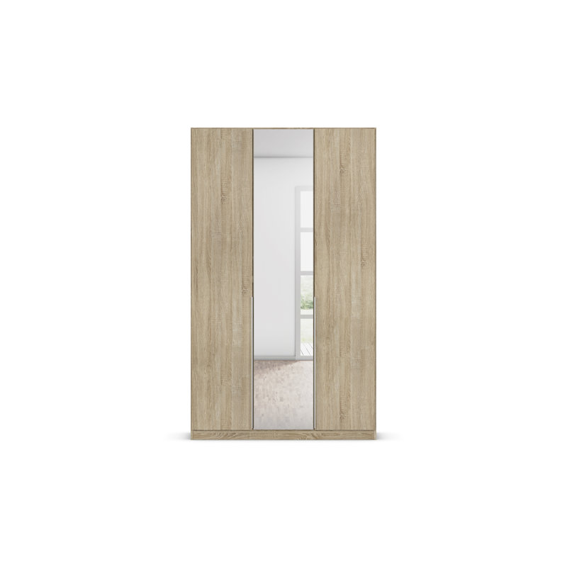 Alabama 2 Door Wardrobe, Sonoma Oak, 229cm H x 136cm W x 54cm D, Basic