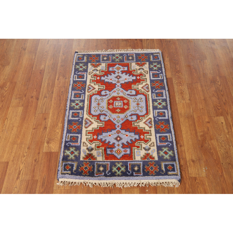 Tapis oriental traditionnel en laine fait à la main 2 x 3