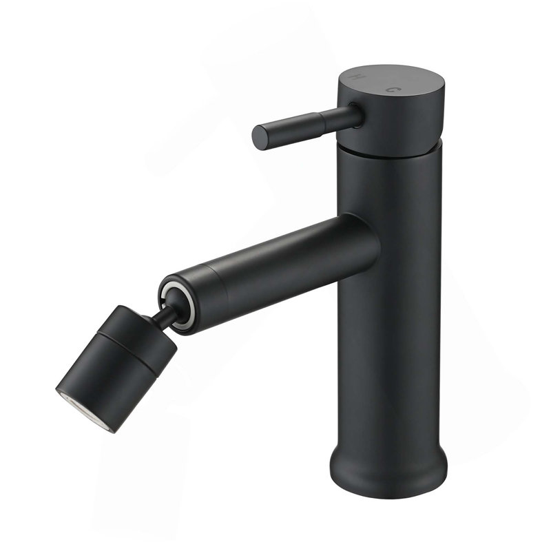 Bathroom Faucet for 2 Mode Faucet for Bathroom Sink with 360° Rotating Aerator, Matte Black