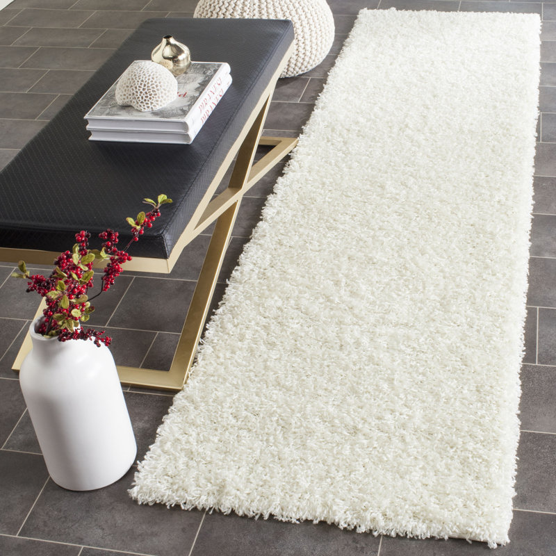 Sga-Amoroso Shag Performance Solid Color Rug, Runner 2'3" x 6'
