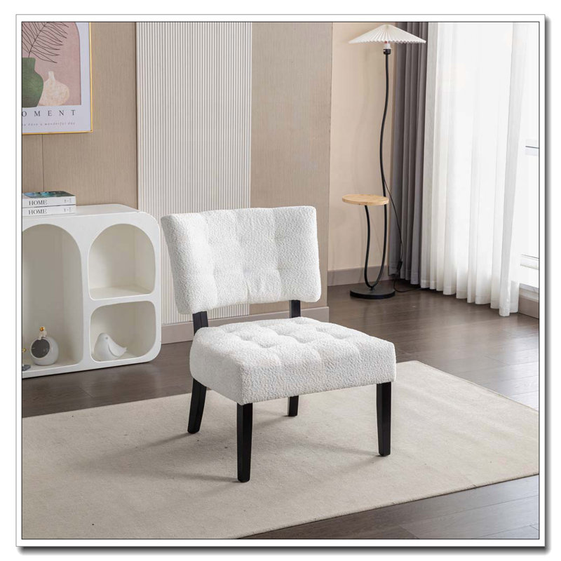 Fauteuil d'appoint capitonné avec sièges surdimensionnés Boucle