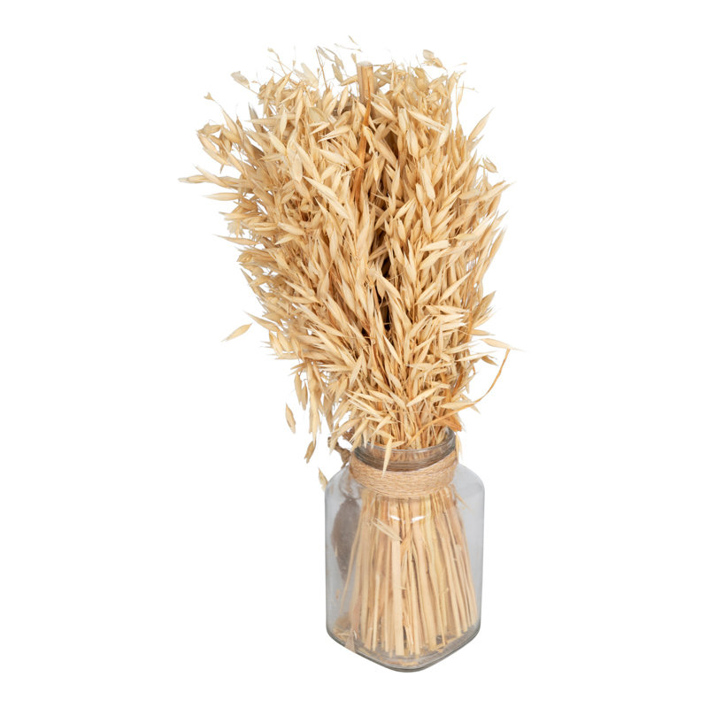 Natural Fibres Oat Arrangement in Jar